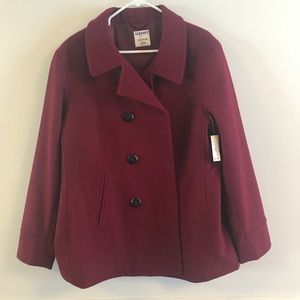 XxL red pea coat
